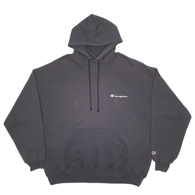 Champion Spellout Hoodie Cotton Blend Sweatshirt Jumper XL