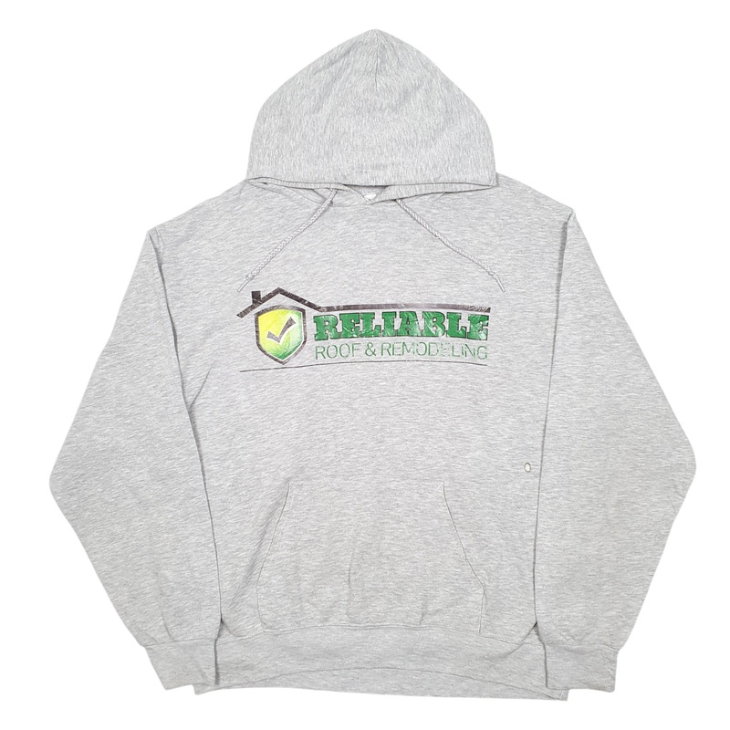 Hanes Reliable Roof And Remodeling USA Hoodie Cotton Sweatshirt Jumper L