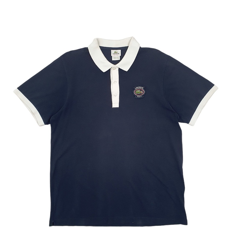 Lacoste Golf Short Sleeve Cotton Polo Shirt L