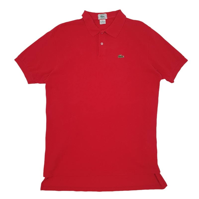Lacoste Izod made in USA 1980s Short Sleeve Cotton Polo Shirt XL
