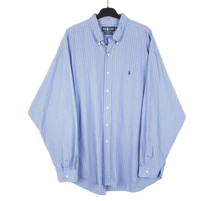 Ralph Lauren Long Sleeve Blake Fit Check Cotton Shirt XXXL