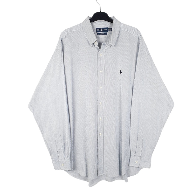 Ralph Lauren Long Sleeve Blake Fit Striped Cotton Shirt XXL