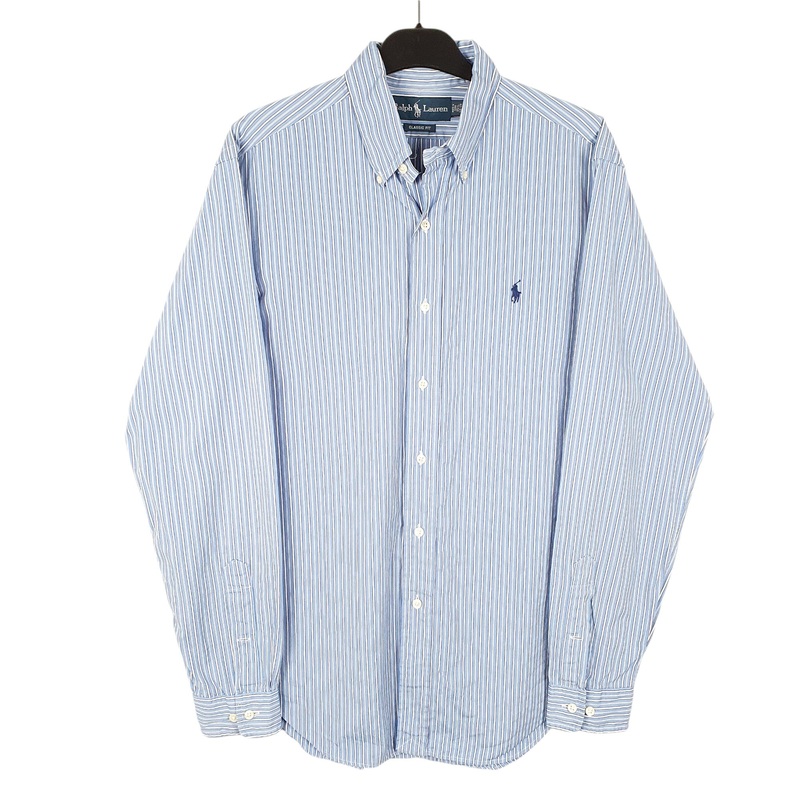 Ralph Lauren Long Sleeve Classic Fit Striped Cotton Shirt M