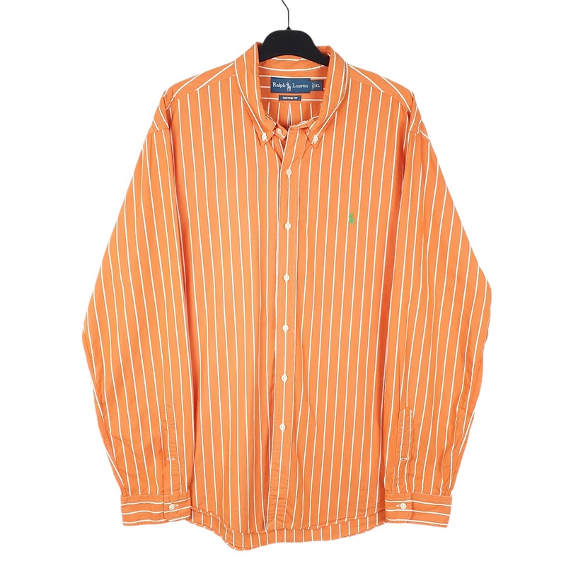 Ralph Lauren Long Sleeve Custom Fit Striped Cotton Shirt XL