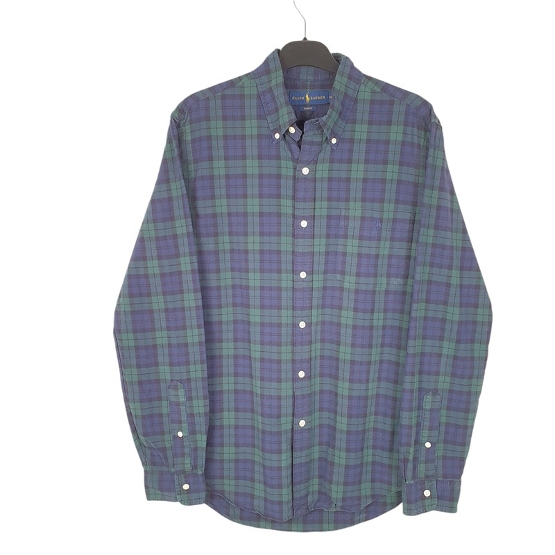 Ralph Lauren Tartan Long Sleeve Slim Fit Check Cotton Shirt M
