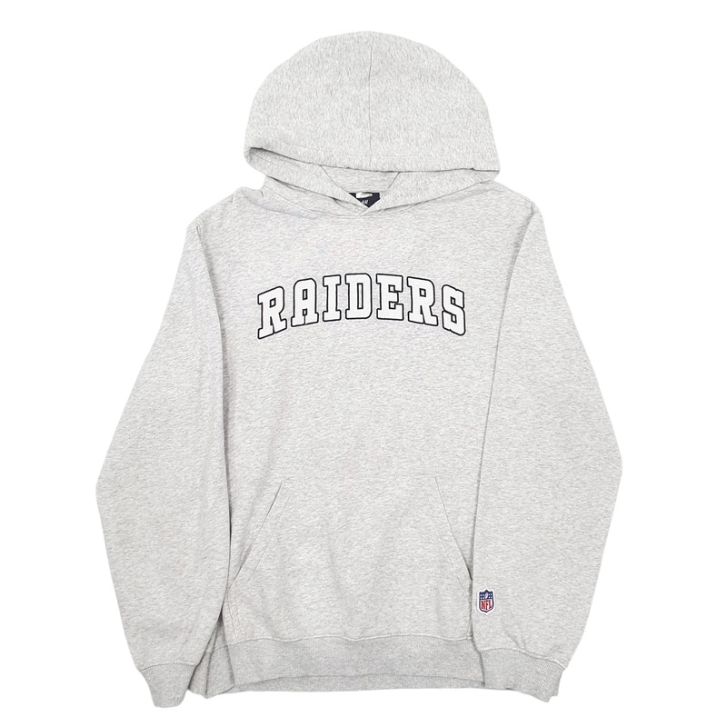 H&M NFL Oakland Raiders Football Hoodie Cotton Blend Sweatshirt Jumper M