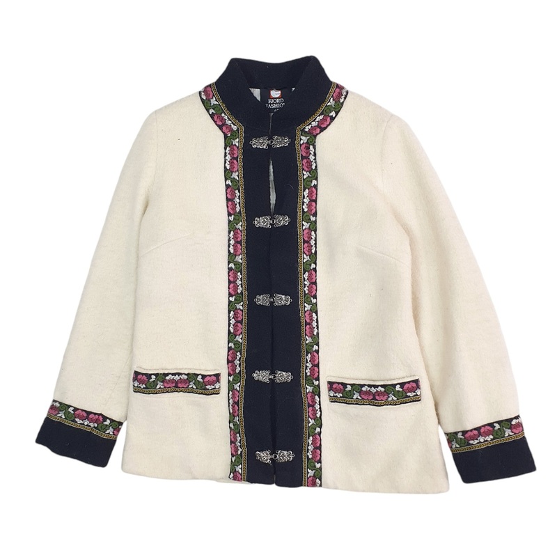 Womens Fjord Fashion Scandinavian Vintage Wool Jacket Coat M