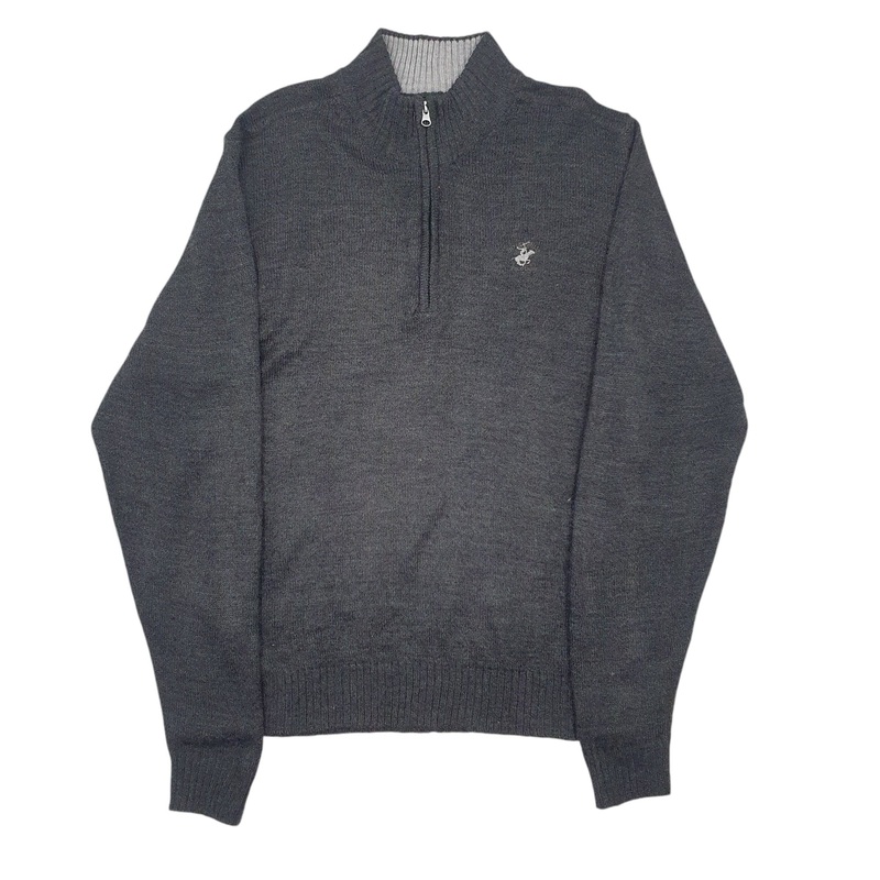 Beverly Hills Polo Club Quarter Zip Polyester Sweatshirt Jumper XL