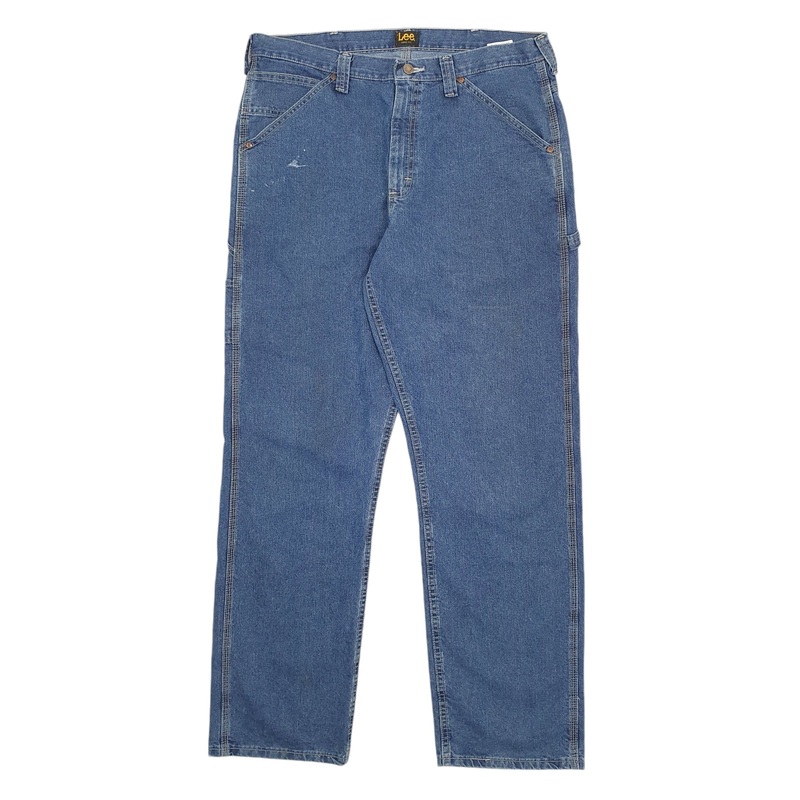 Mens Lee Blue Carpenter Cotton  Trousers W36 L34