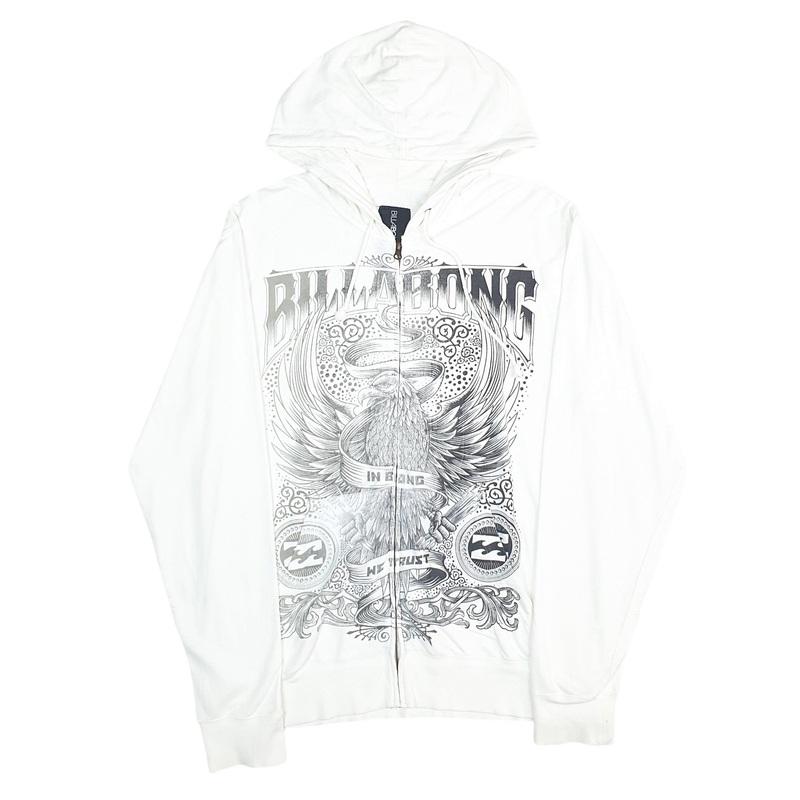 Billabong Full Zip Cotton Blend Sweatshirt Jumper XL