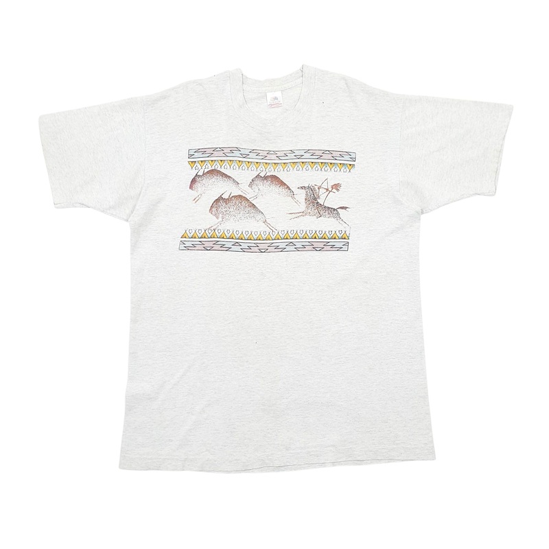 Fruit Of The Loom Single Stitch Vintage 90s Short Sleeve Cotton T Shirt Mens XL