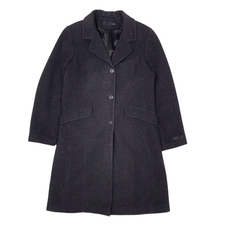 Hennes Trench Longlined Cashmere Wool Jacket Coat Womens M