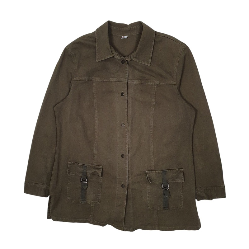 Unbranded Vintage Canvas Trench Workwear Jacket Coat Womens 20