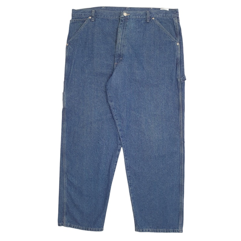 Mens Wrangler Workwear Blue Carpenter Cotton  Trousers W40 L30