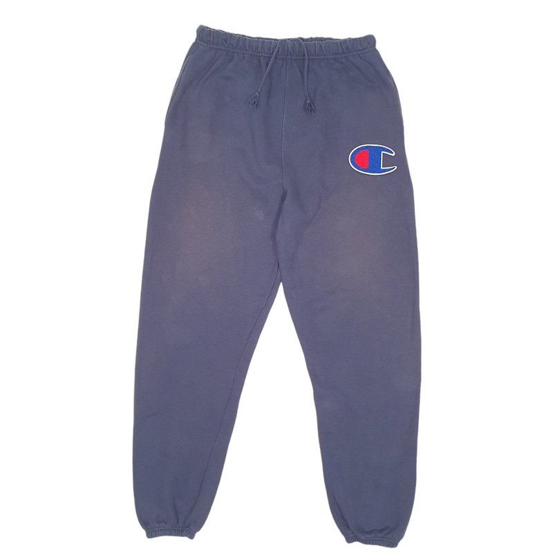 Mens Champion Sweats Track Suit Bottoms Reverse Weave Navy Jogger Cotton Blend  Trousers W32 L32