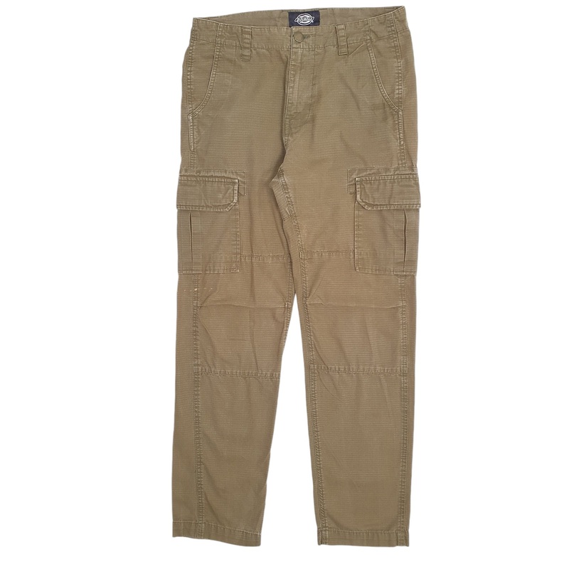 Mens Dickies Ripstop Khaki Cargo Cotton Blend  Trousers Mens W30 L32