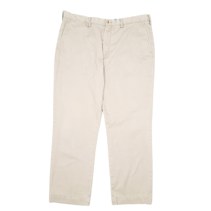 Mens Polo Ralph Lauren Classic Beige Chino Cotton  Trousers Mens W38 L30