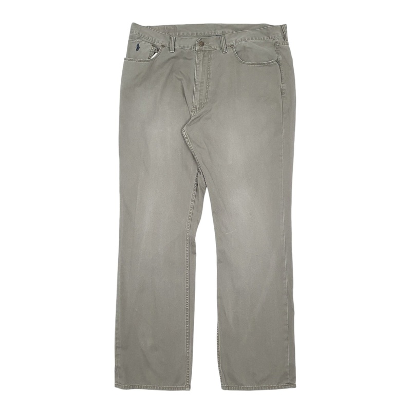 Mens Polo Ralph Lauren Grey Chino Cotton  Trousers Mens W40 L32