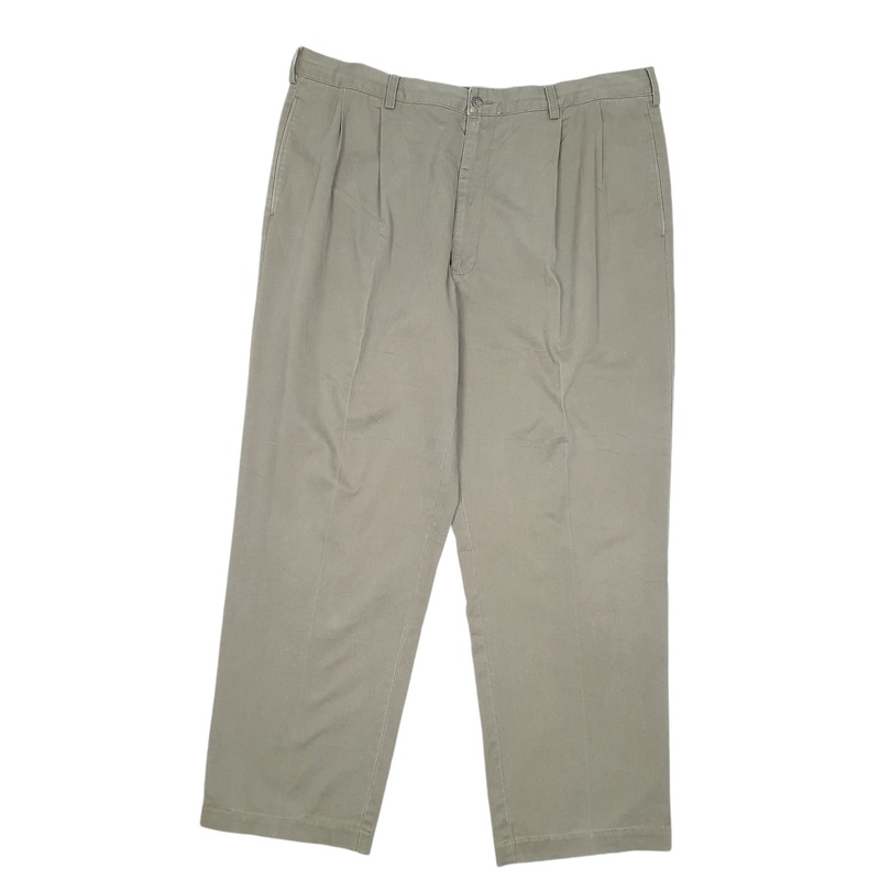 Mens Polo Ralph Lauren Hammond Pant Double Pleated 90s Vintage Khaki Chino Cotton  Trousers Mens W40 L30