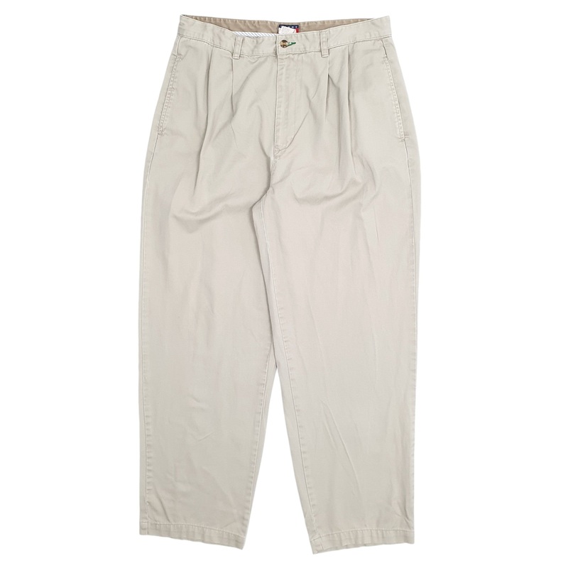 Mens Tommy Hilfiger Cream Chino Cotton  Trousers Mens W34 L32