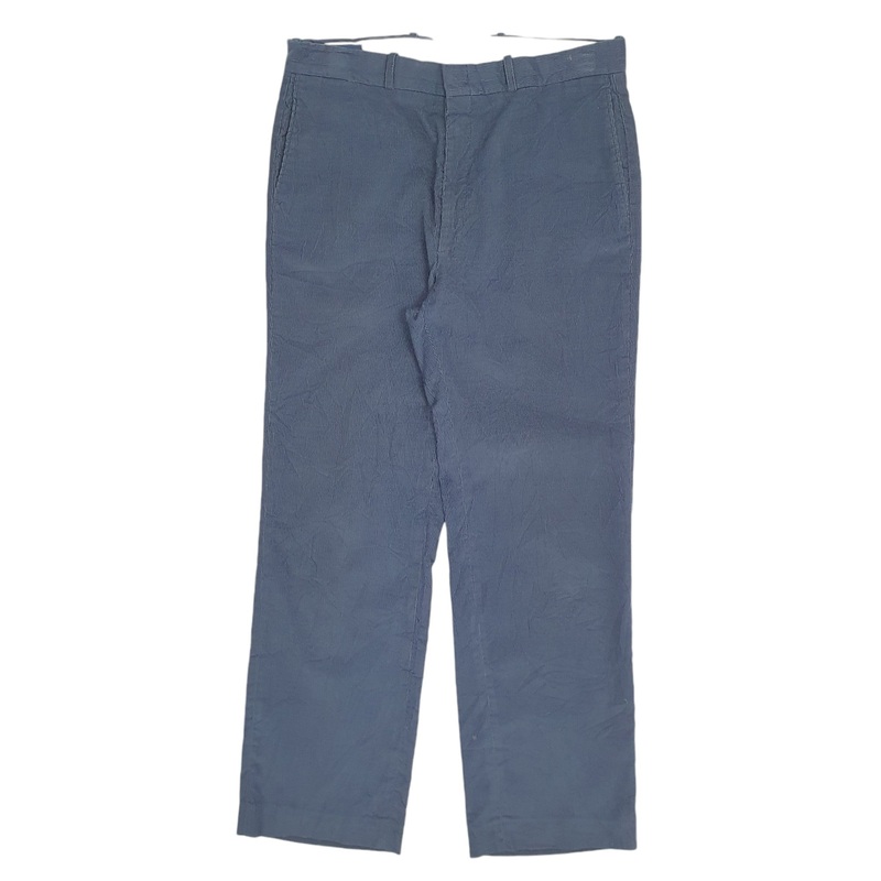 Mens Farah Blue Corduroy Cotton  Trousers Mens W34 L30