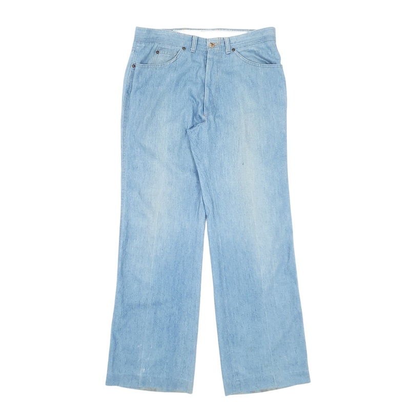 Mens Levis Vintage 1970s Blue Chino Cotton  Trousers Mens W32 L30