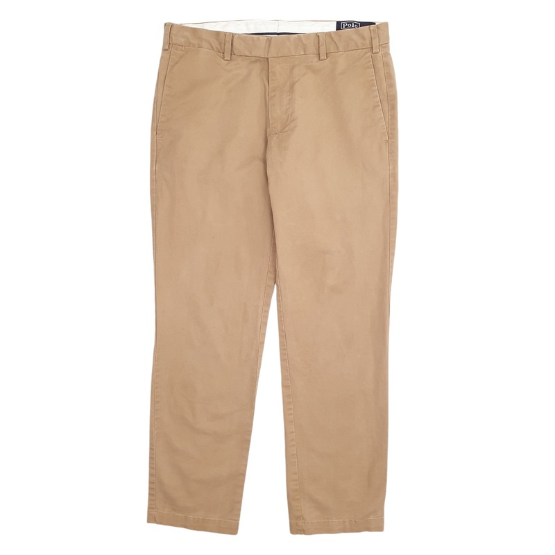 Mens Polo Ralph Lauren Beige Chino Cotton  Trousers Mens W32 L30