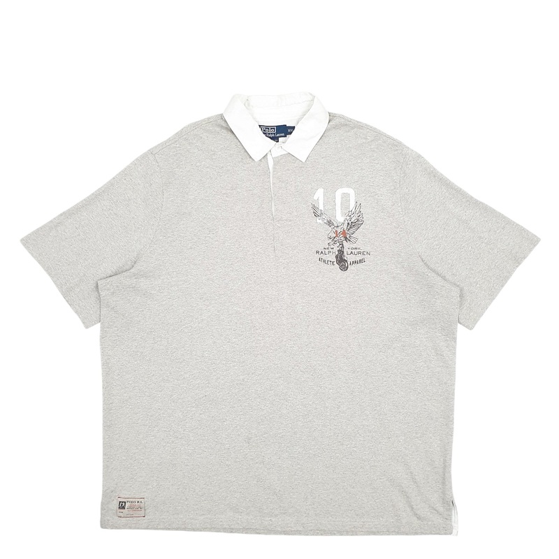 Ralph Lauren Rugby Motorbike Scooter New York Short Sleeve Cotton Polo Shirt Mens XXL