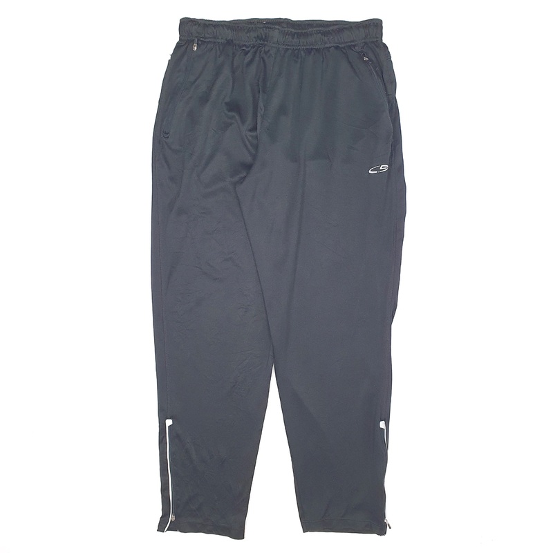 Mens Champion Duo Dry Sports Black Jogger Polyester  Trousers Mens W36 L32