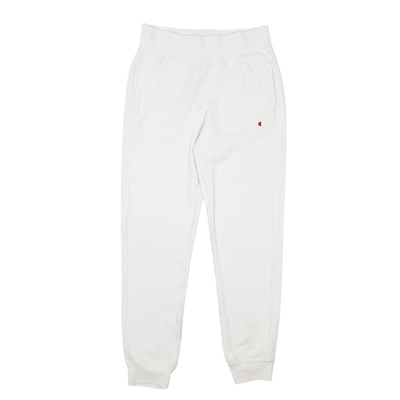 Mens Champion White Jogger Cotton Blend  Trousers Mens W28 L28
