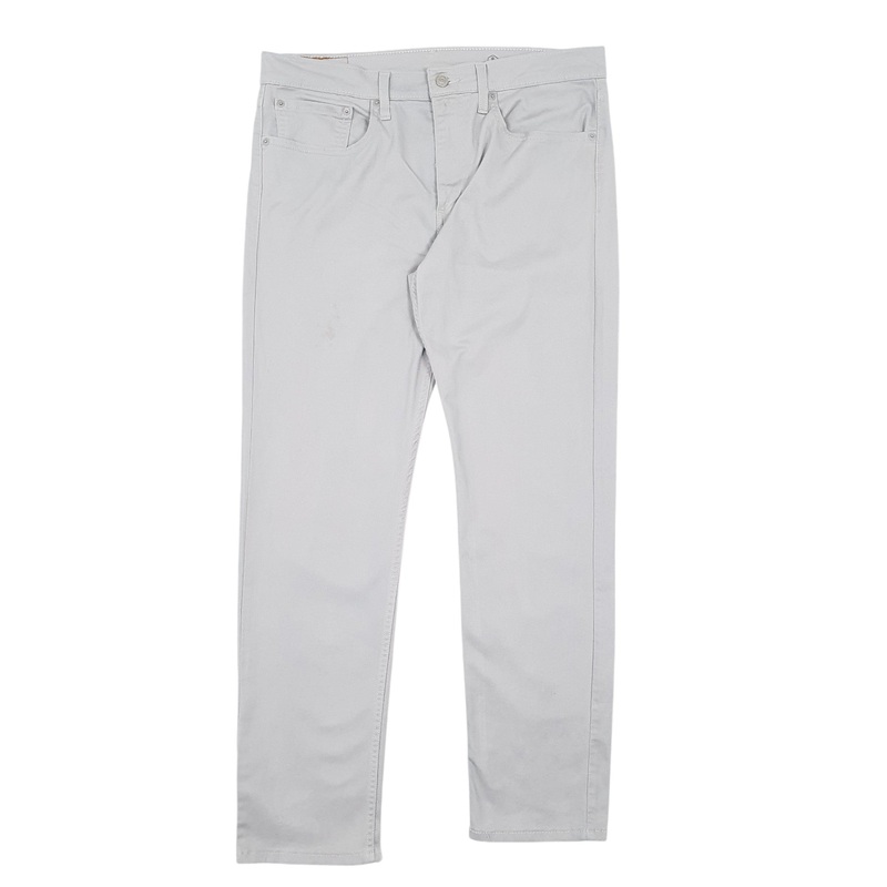 Mens Levis 502 Grey Chino Cotton Blend  Trousers Mens W34 L30