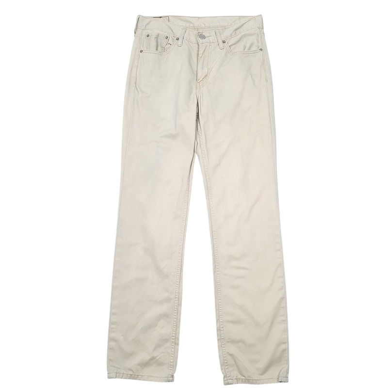 Mens Levis 514 Beige Chino Cotton  Trousers Mens W30 L32