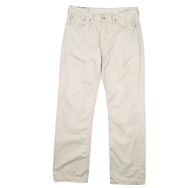 Mens Levis 514 Beige Chino Cotton  Trousers Mens W32 L30