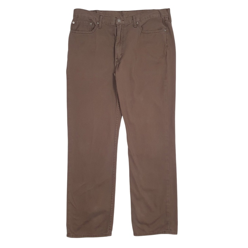 Mens Levis 514 Brown Chino Cotton  Trousers Mens W38 L32