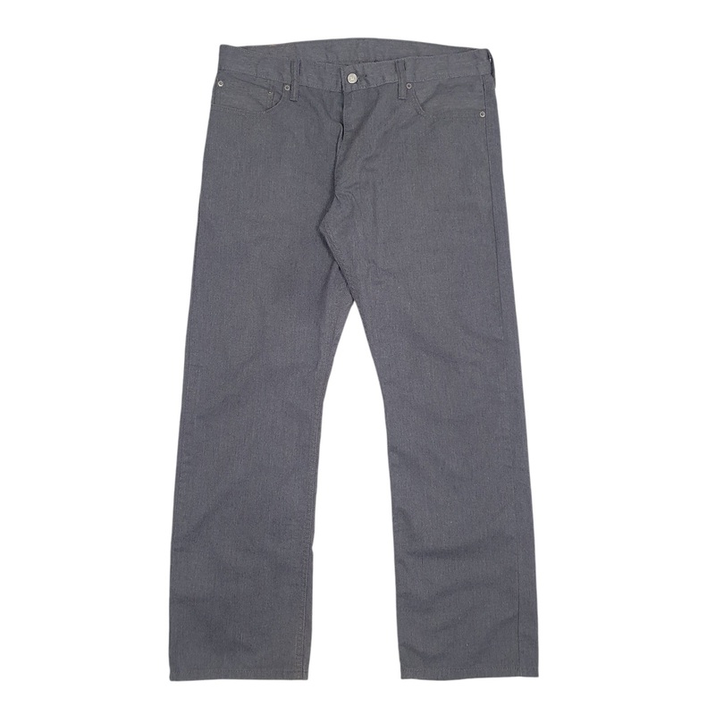 Mens Levis 514 Grey Chino Cotton Blend  Trousers Mens W36 L32