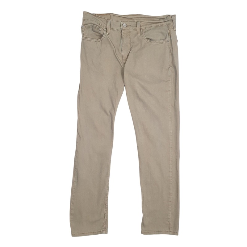 Mens Levis Beige Chino Cotton Blend  Trousers Mens W32 L28