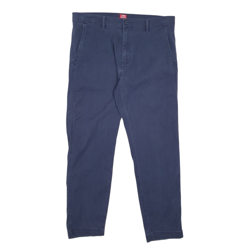Mens Levis Blue Chino Cotton Blend  Trousers Mens W34 L30