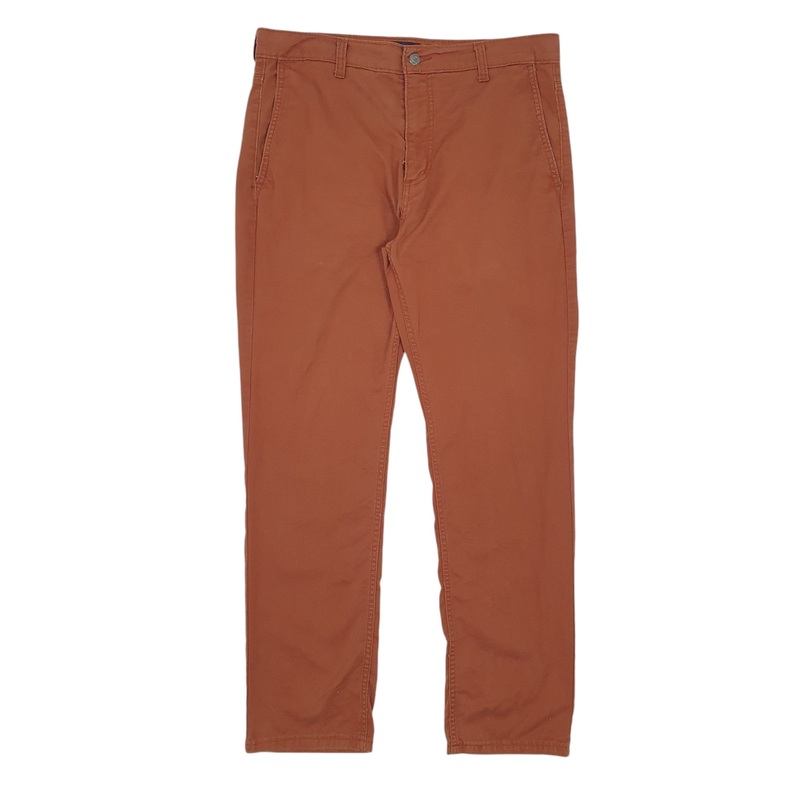 Mens Levis Brown Chino Cotton Blend  Trousers Mens W34 L30