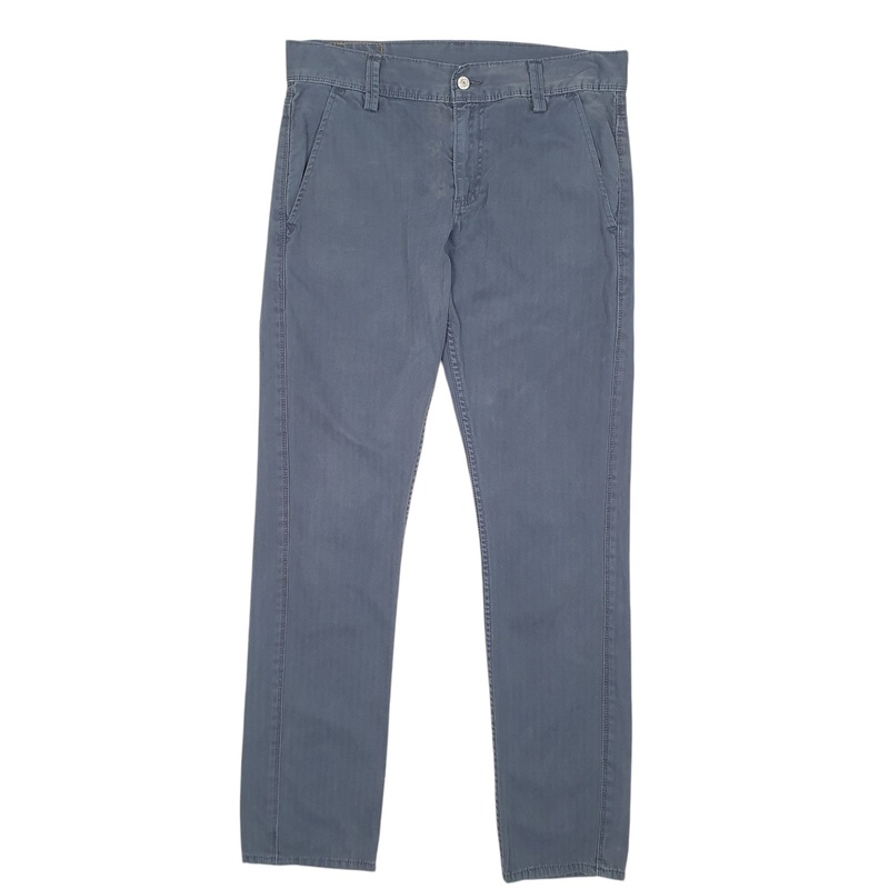 Mens Levis 511 HBT Herringbone Twill Grey Chino Cotton  Trousers Mens W32 L34