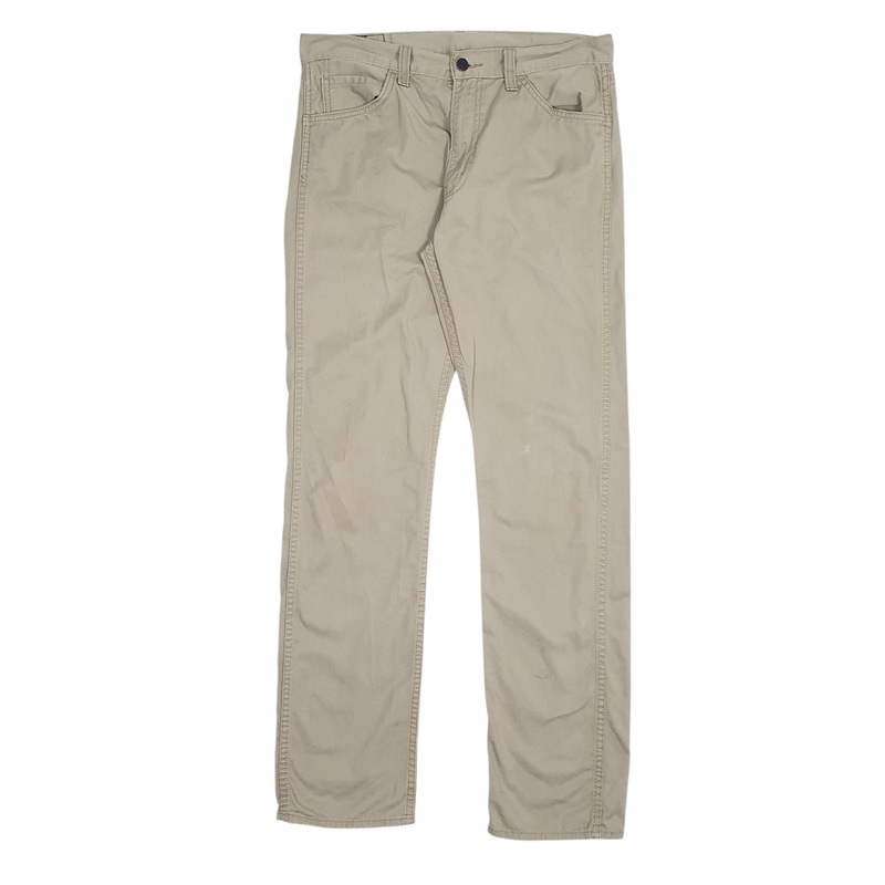 Mens Levis 513 Beige Chino Cotton Blend  Trousers Mens W33 L34