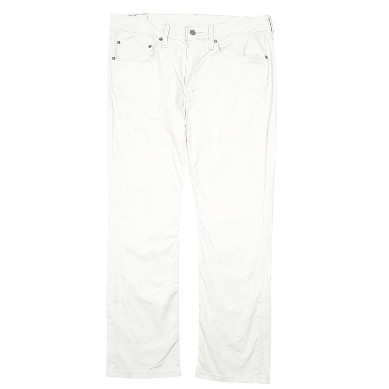 Mens Levis 514 Cream Chino Cotton  Trousers Mens W35 L30