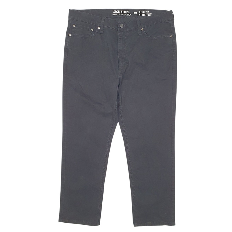 Mens Levis Athletic Stretch S67 Black Chino Cotton  Trousers Mens W38 L30