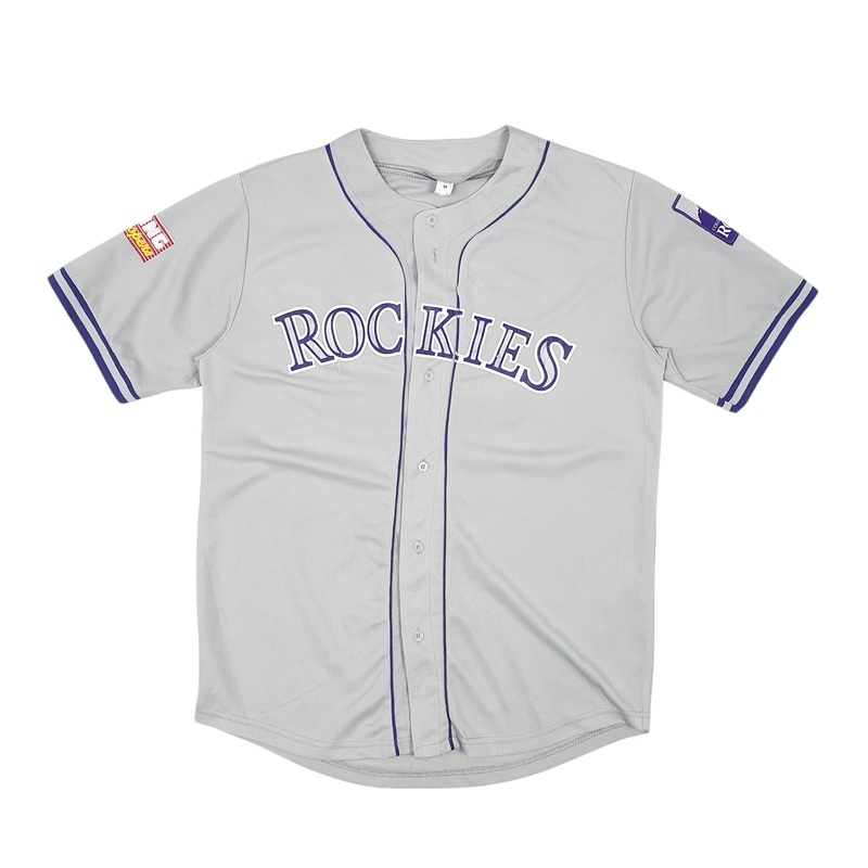 Unbranded MLB Colorado Rockies Jersey Short Sleeve Polyester T Shirt Mens M