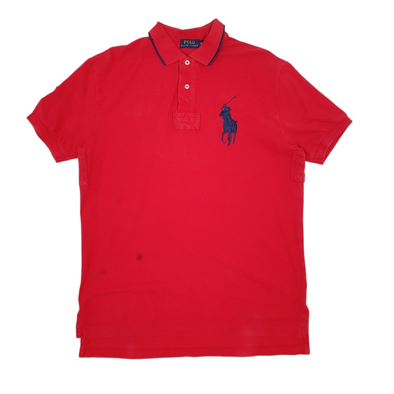 Polo Ralph Lauren Short Sleeve Cotton Blend Polo Shirt Mens M