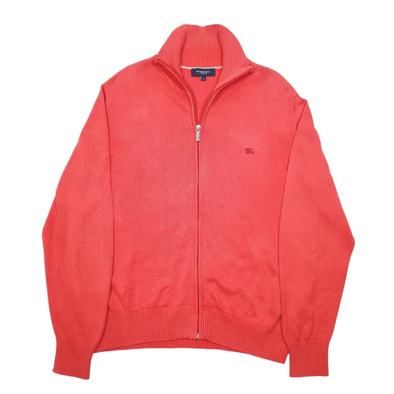 Burberry London Knit Full Zip Cotton Sweatshirt Jumper Mens L