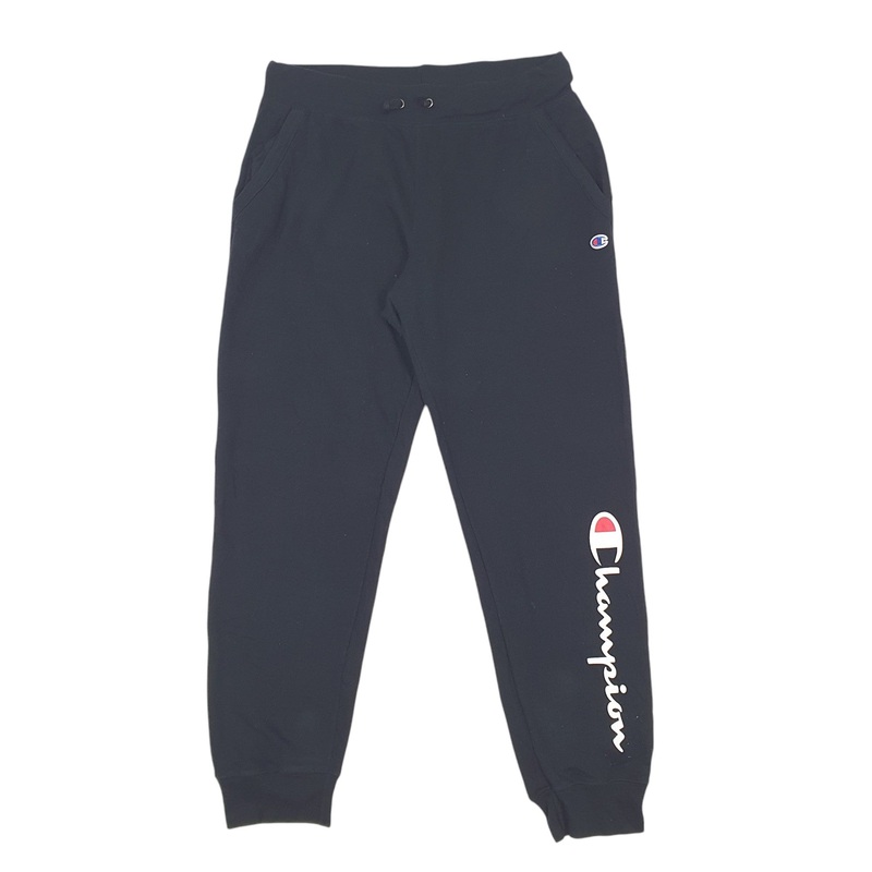 Mens Champion Stretch Black Jogger Cotton Blend  Trousers Mens W32 L30