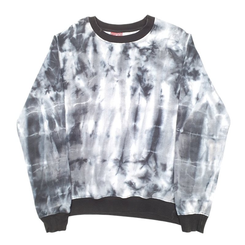 WT02 Tie Dye Pattern Rave Crewneck Cotton Blend Sweatshirt Jumper Mens XL