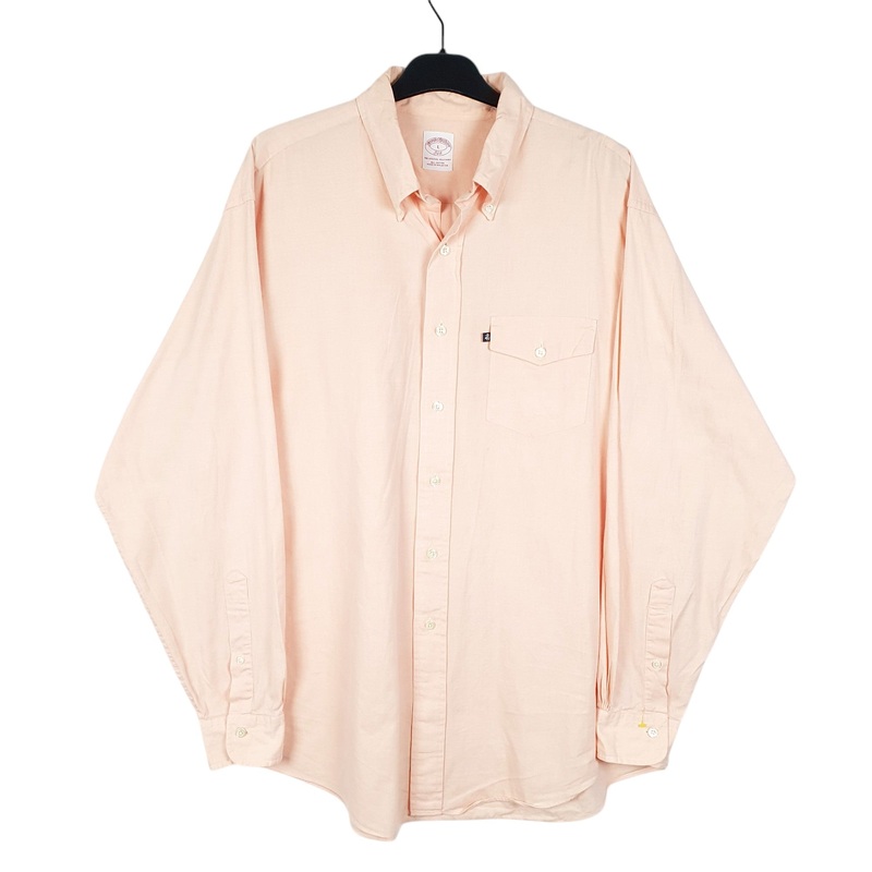 Brooks Brothers 346 Long Sleeve Regular Fit Cotton Shirt Mens L
