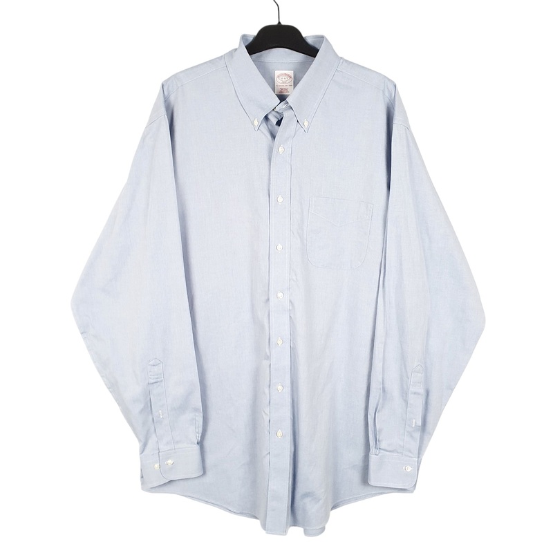 Brooks Brothers 346 Long Sleeve Regular Fit Cotton Shirt Mens XL
