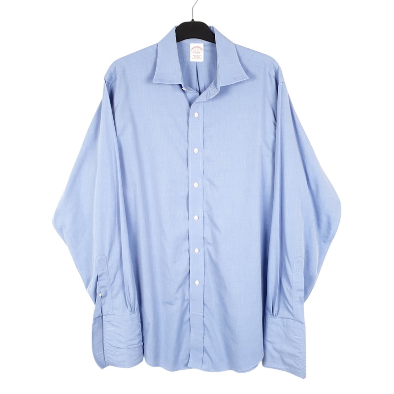Brooks Brothers Long Sleeve Regular Fit Cotton Shirt Mens L